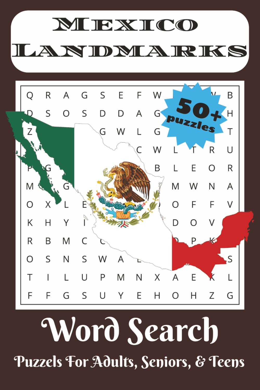 Mexico Landmarks Word Search Puzzle Book: Word Searches with Easy to Read Print about Mexico Travel, Tourism, Adventure and More | 6x9 inches, 110 ... Gift for Vacations, Holidays, and Free Times