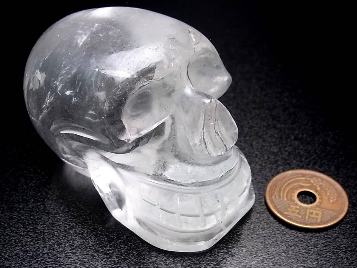 ネパール ヒマラヤ水晶製 どくろ水晶 スカルクォーツ 235g ネパール ヒマラヤ水晶製 どくろ水晶 スカルクォーツ 235g