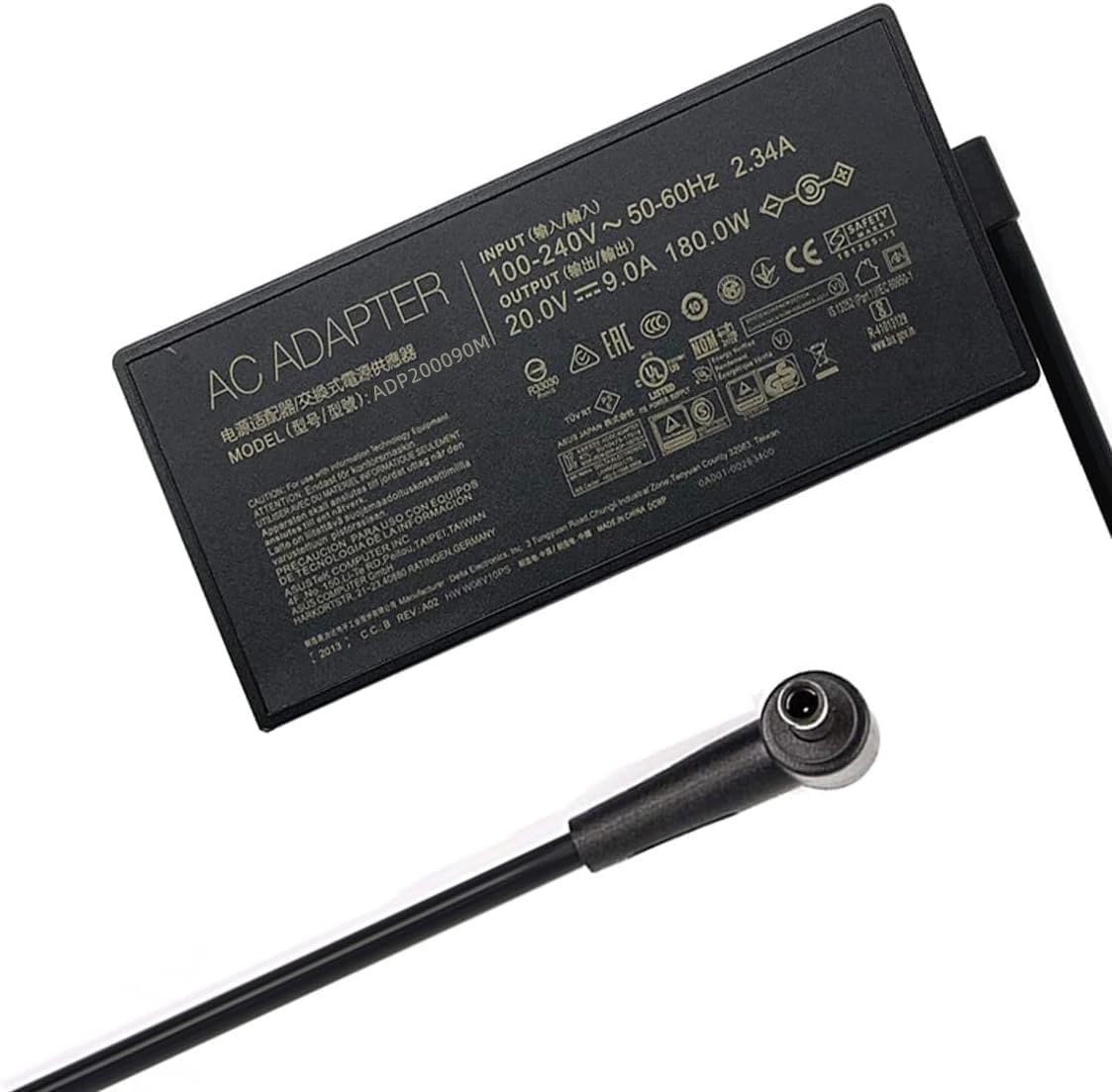 Ładowarka 180 W pasuje do Asus Rog Zephyrus G14 GA401 G15 GA502, Tuf F15 F17 A15 A17 20V 9A ADP-180TB H Zasilacz AC