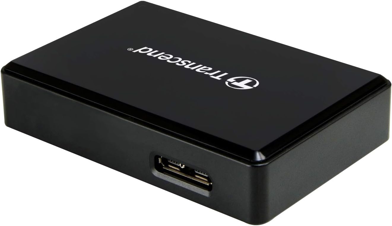 Transcend All-in-1 UHS-II Multi Card Reader, SDHC/SDXC/microSDHC/SDXC/CF UDMA, Black - TS-RDF9K2 (Pack of 4)