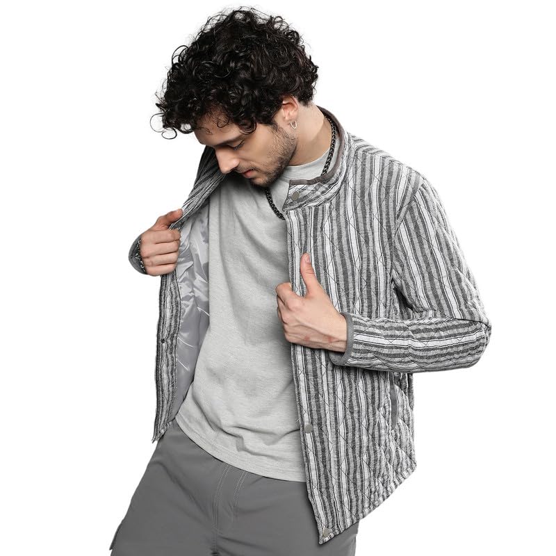 cahoot Men's Jacket for Casual Wear | Long Sleeve | High Neck | Zipper Closure | Regular Fit | Jacket Crafted with Comfort Fit for Everyday Wear-picture-19