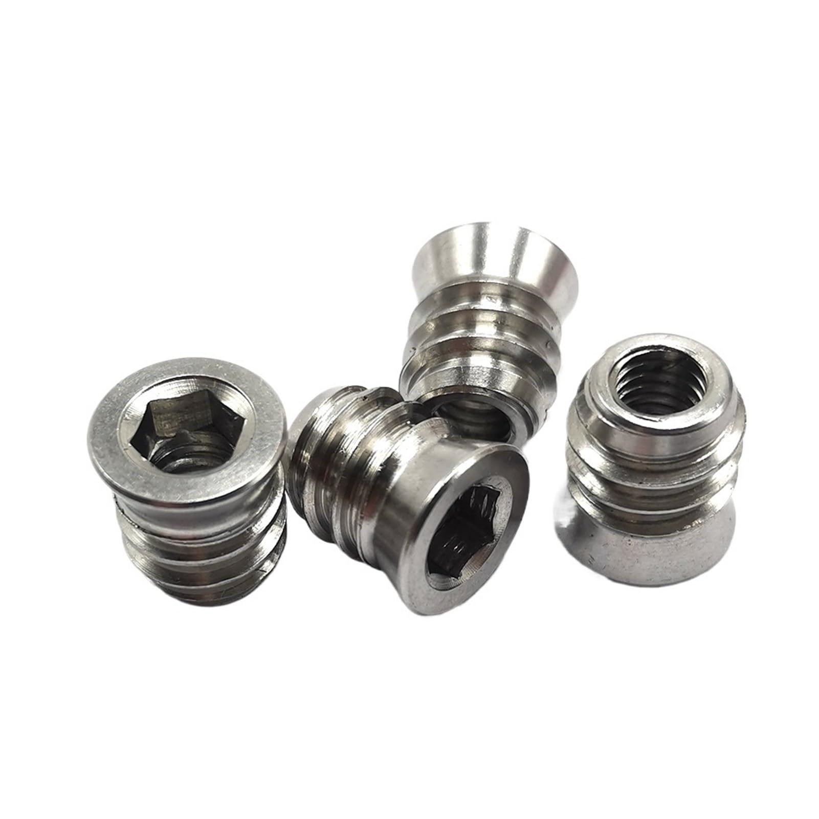 Compatible con tuercas de inserción hexagonales M3-M10, tuerca incrustada madera acero inoxidable 304, B063(M10x18 (30 pieces))