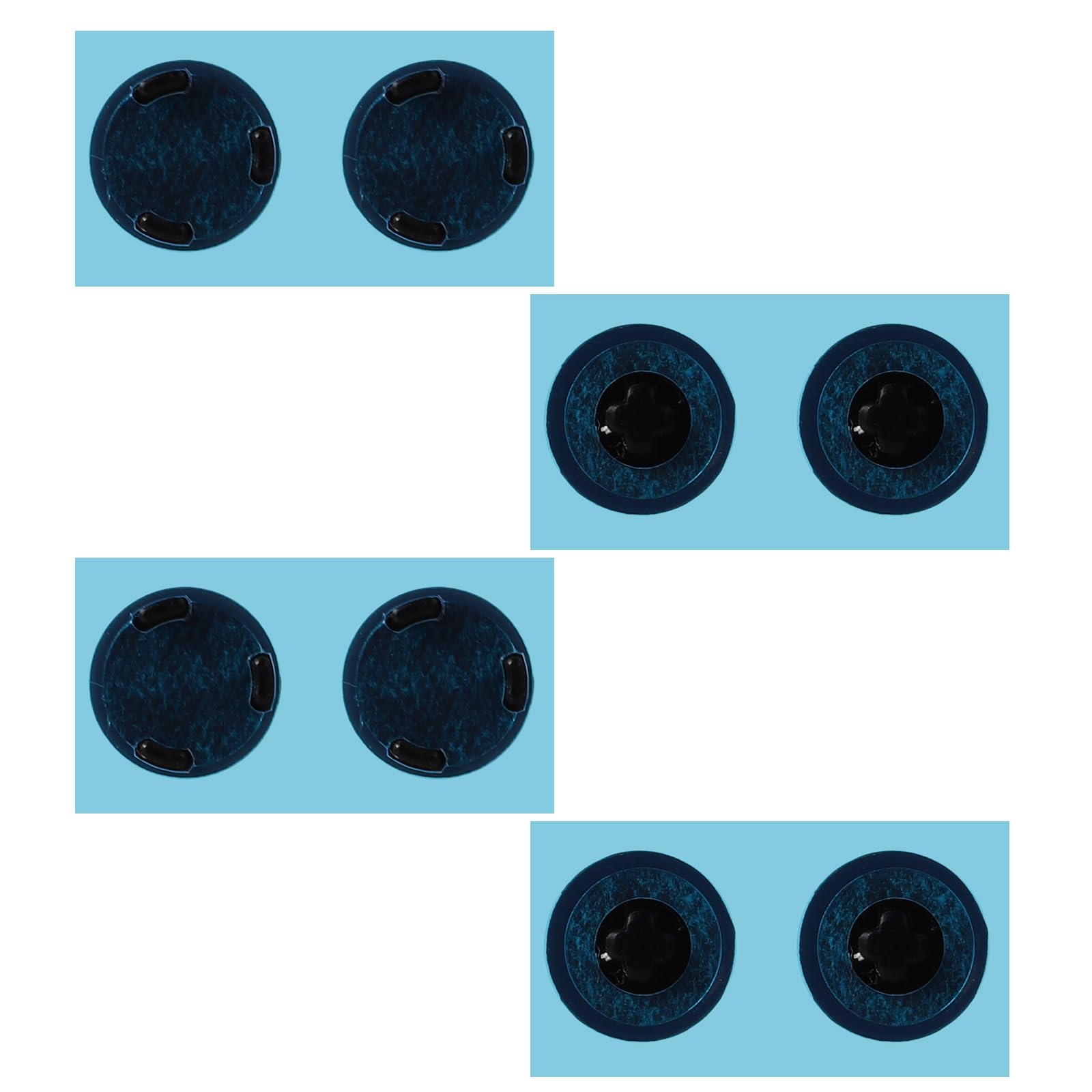 8pcs Rubber Feet Mat Replacement for Microsoft Surface Laptop 3 4 5, Diameter 0.35in Laptop Rubber Feet Slip-Resistant Laptop Case Bottom Rubber Feet Pad(Black)