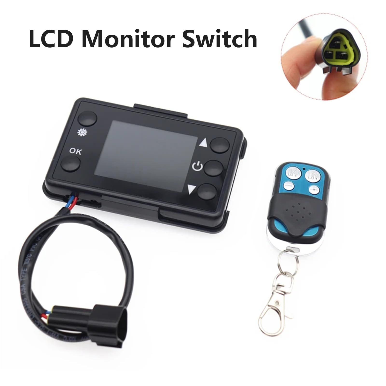 Auto Luft Diesel Heizung Steuerplatine, Auto Heizung Steuerplatine, Auto Heizung Steuerung Motherboard mit LCD Schalter Fernbedienung Passend für 12V 3KW/5KW Diesel Luftheizung