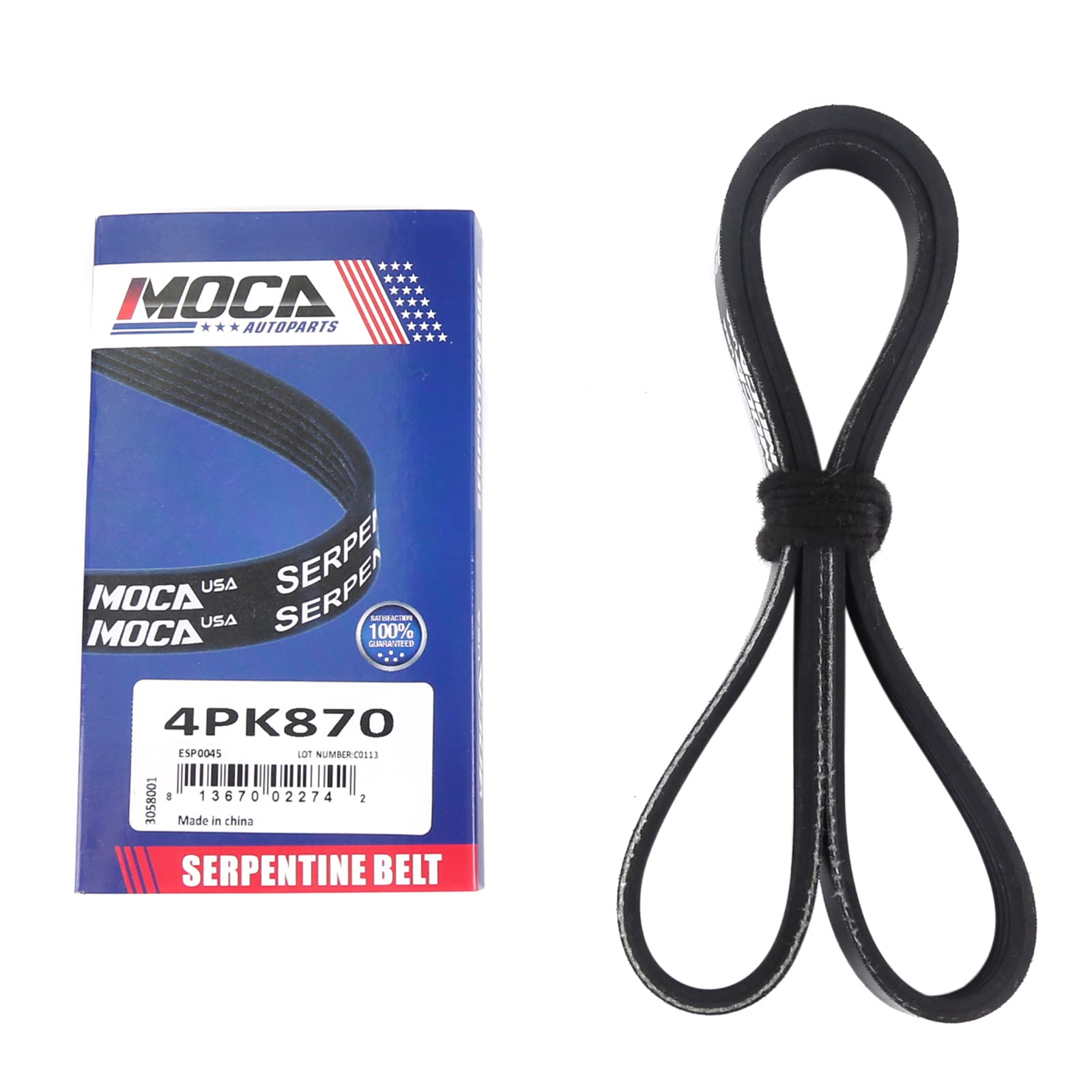 Amazon.com: MOCA 4PK870 EPDM Serpentine Belt Fits 98-02 for