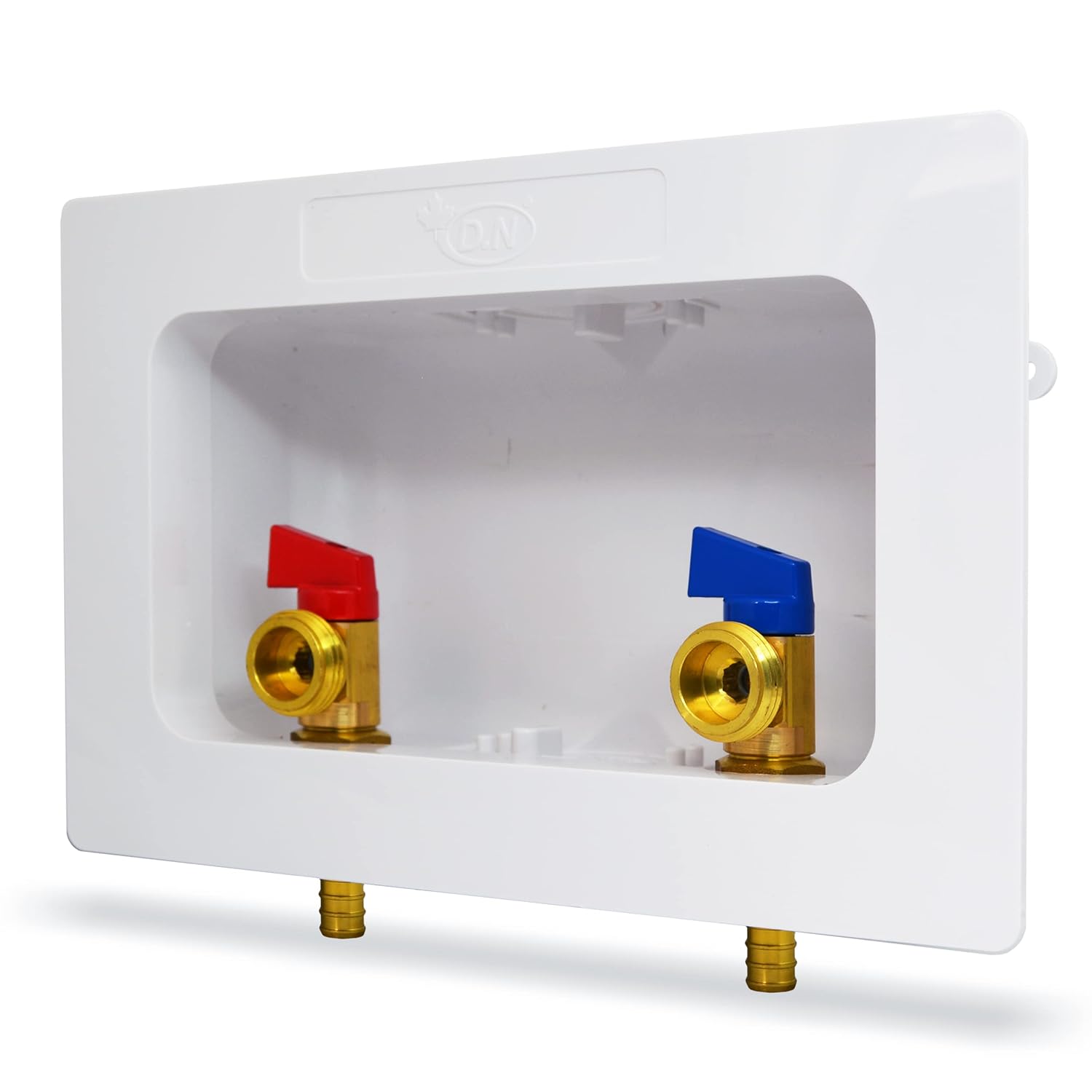 Washing Machine Outlet Box Dual Drain with Valves, Pex