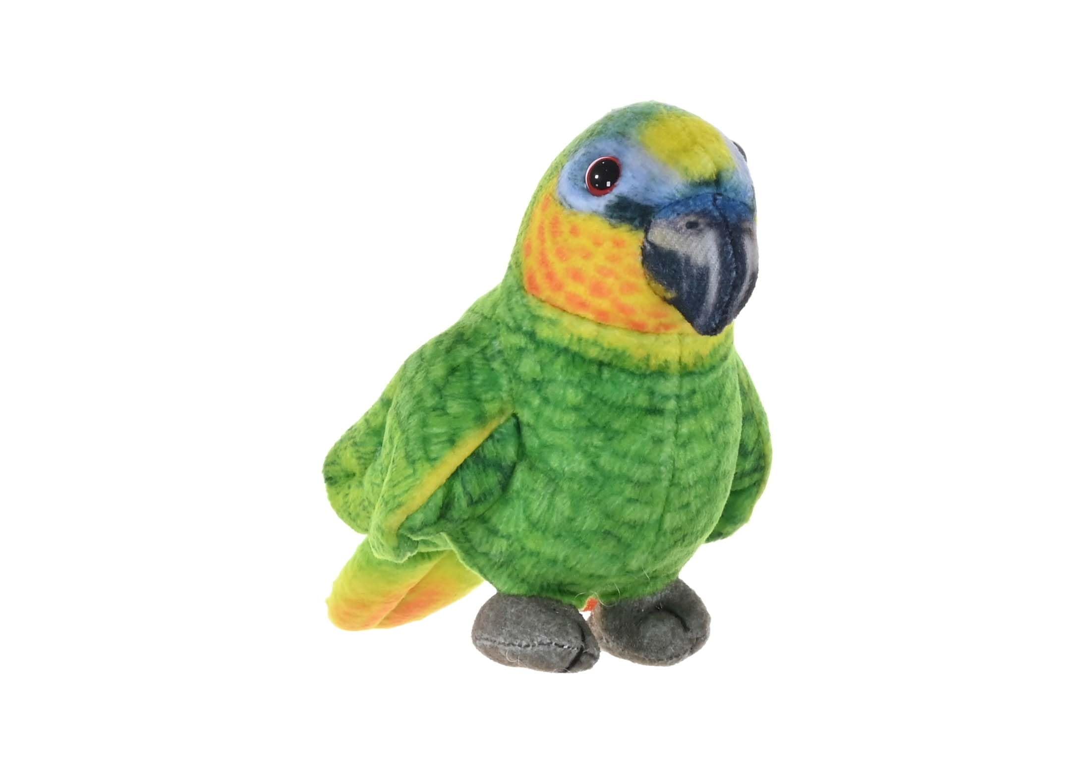 Wild Republic Rainforest Orange Winged Parrot, Stuffed Animal, 4.5 Inches, Plush Toy, Fill is Spun Recycled Water Bottles, Eco Friendly