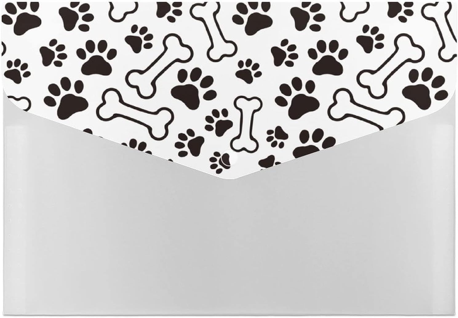 Dog Paw Print Expanding File Folder Pocket Expandable