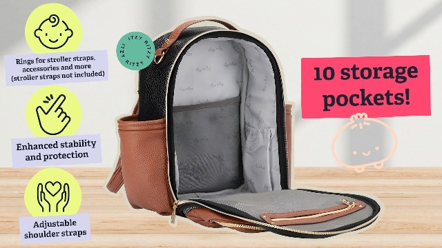 Amazon.com: Itzy Ritzy Mini Diaper Bag Backpack – Chic, Compact