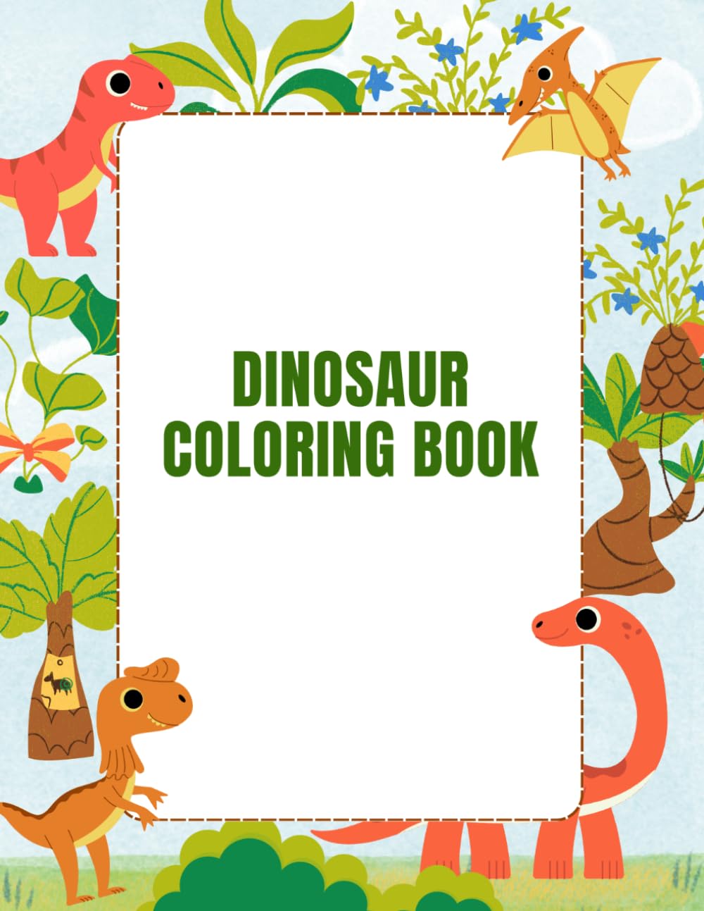 Dinosaur World: Animal Coloring Book for Kids