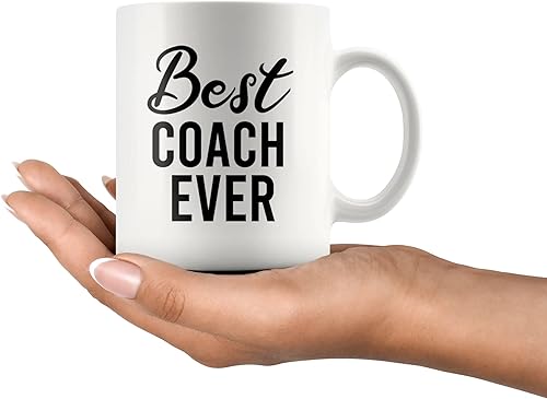 Miniatura 6 de Best Coach Ever Sports Gym Instructor Taza de café de cerámica de 11 oz Entrenador Maestro Gerente de equipo Mentor para cumpleaños San Valentín