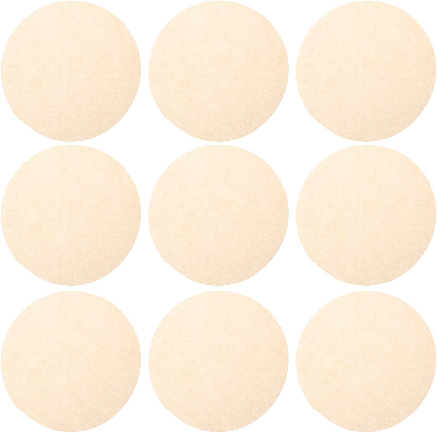 500 Pcs round Unbleached Parchment Paper Baking Sheets Non-stick Oil Absorbing Heat Resistant 13cm for Household Bread Baking and Grill Pan Liners