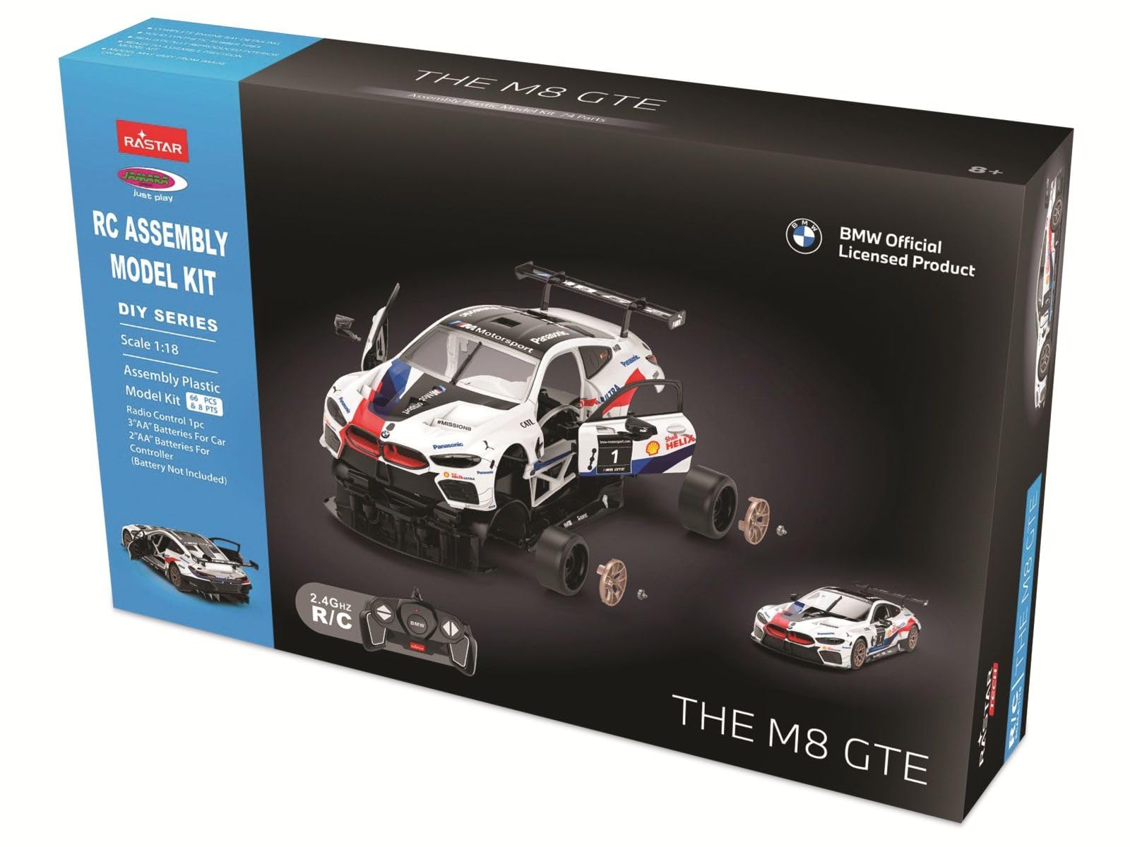 JAMARA BMW M8 GTE 1:18 BLANCO 2.4GHZ