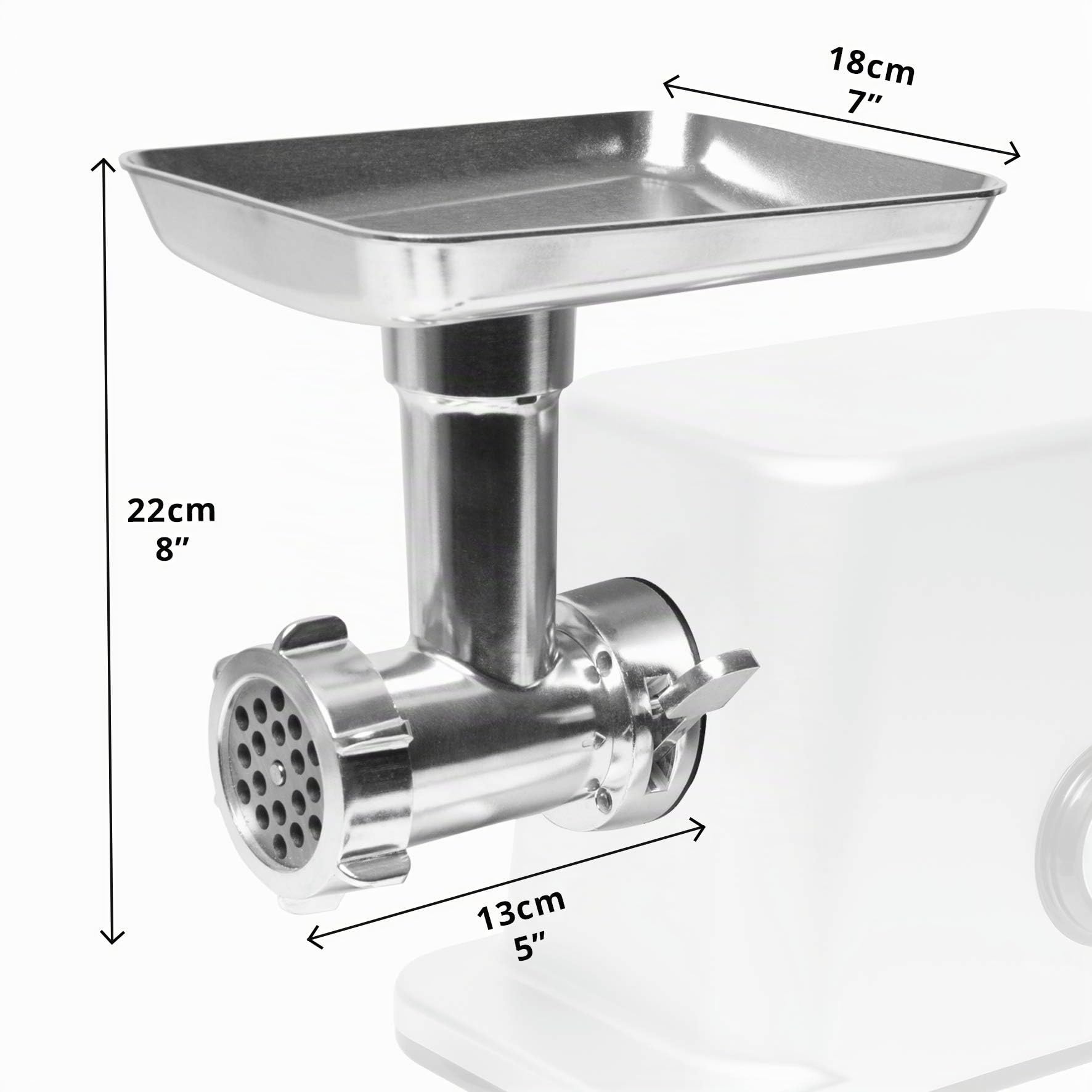 Duronic MG301 tritacarne in acciaio inox 3000 W - Accessori per carne macinata, salsicce, kibbed. Ideale per creare piatti a base di carne o verdure (hamburger vegani)
