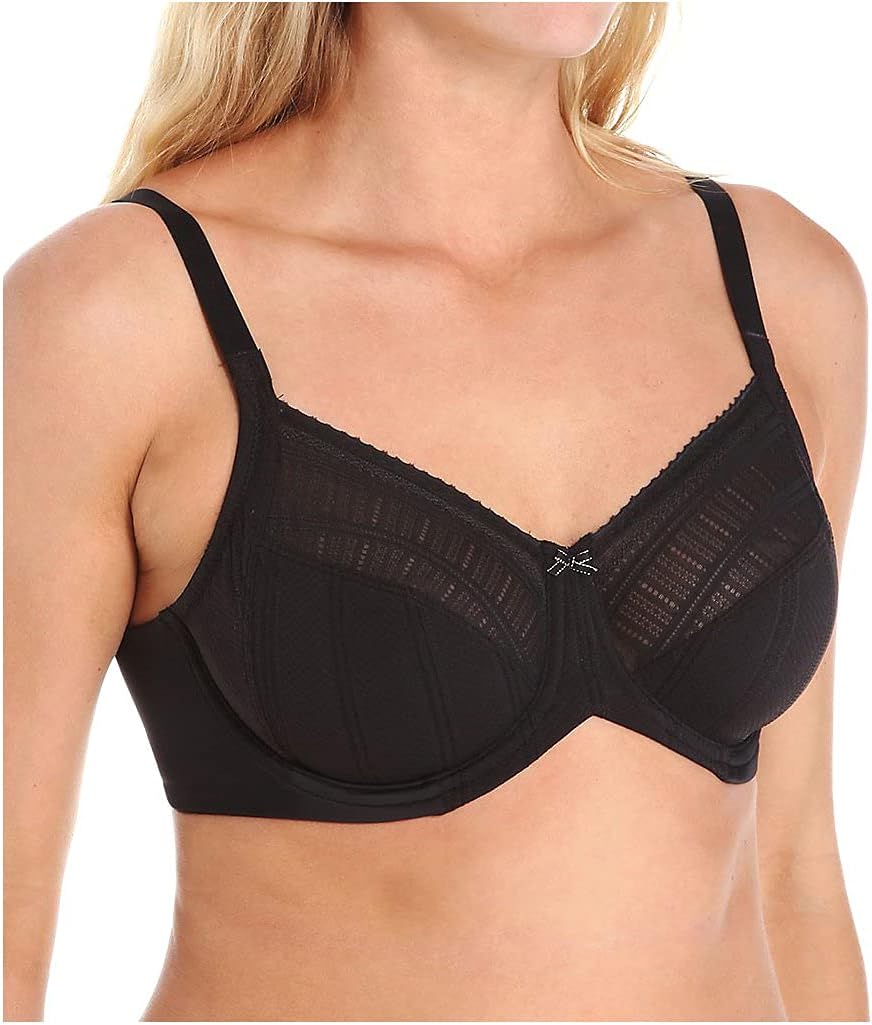 Lilyette Womens Enchantment Lace Minimizer Underwire Bra