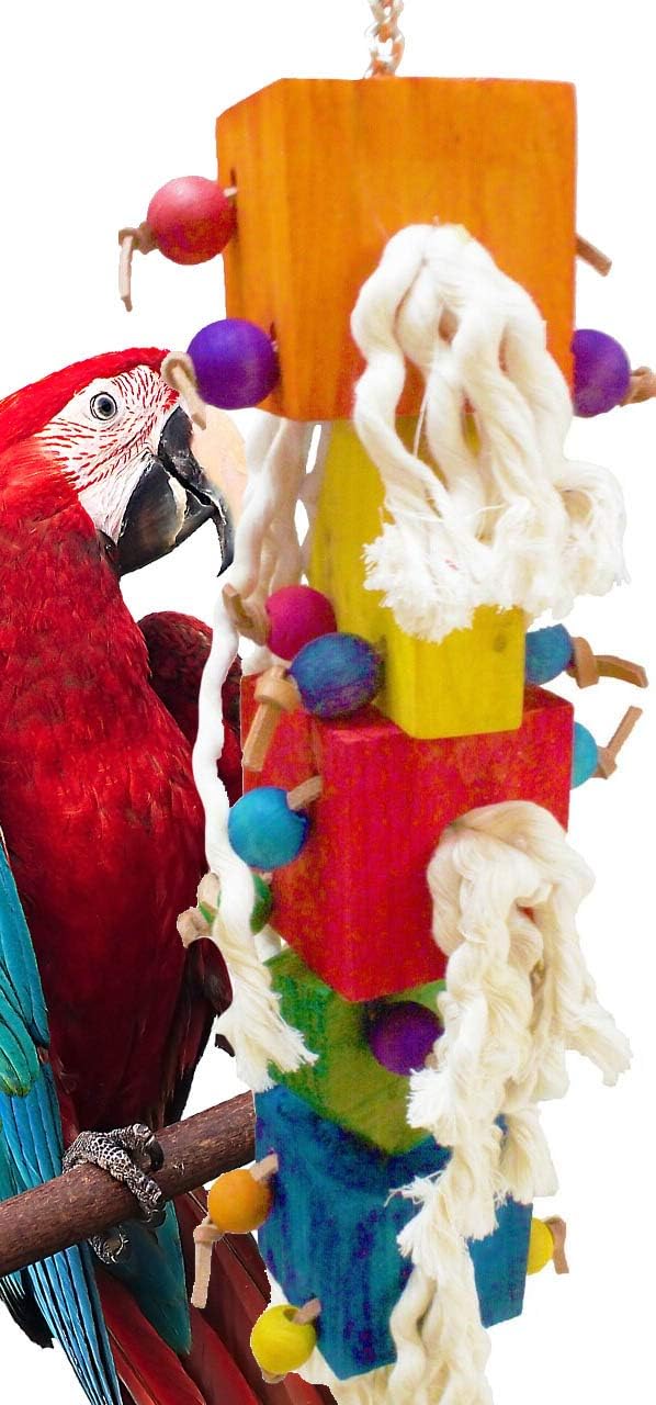 Bonka Bird Toys 1624 Large Tassle Cubes 24" High by 5