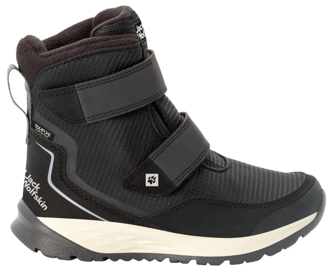 Jack Wolfskin POLAR BEAR TEXAPORE HIGH VC K, Snow Boot, black/grey,
