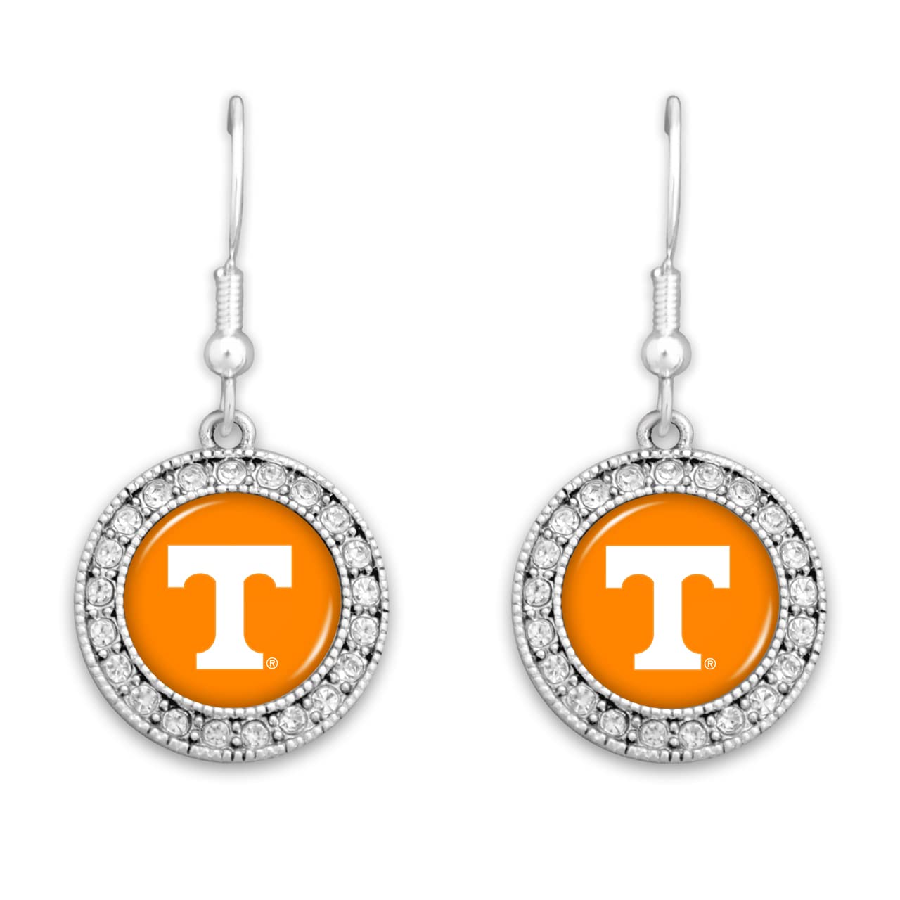 From the Heart 47282 Tennessee Round Rhinestone Earrings