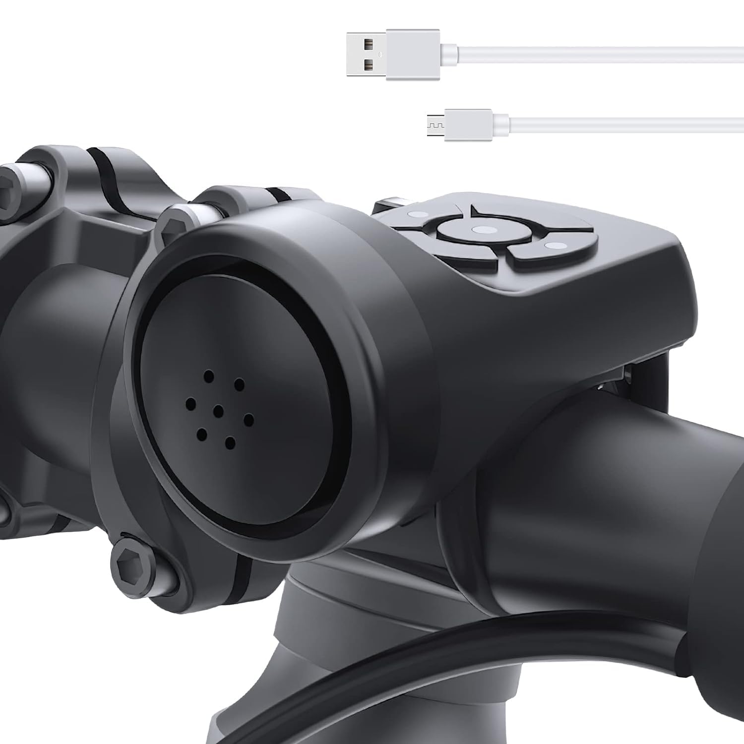 MAKINGTEC Electric Bike Horn, Electronic Bicycle Bell, 140DB Bike Horn for Adults, 4 Sound Modes Waterproof Horn for Bike, Waterproof Bicycle Accessories for Adults Kids Mountain Bike Bells Whistle