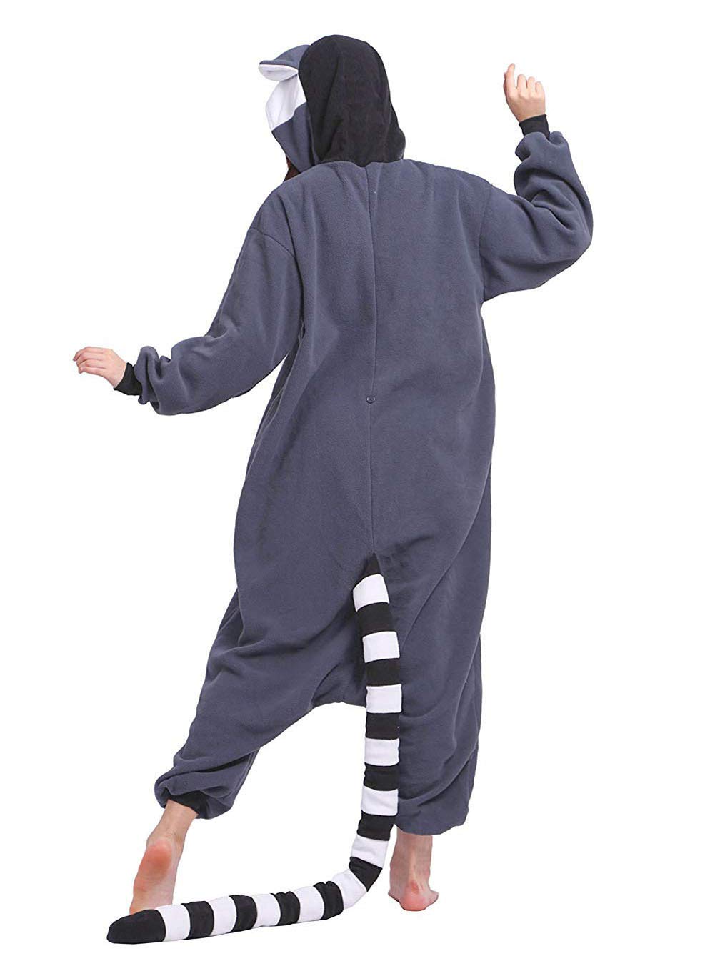 DELEY Animal Adulte Vêtements De Nuit Chaude Onesies Pyjama Unisexe Homewear Grenouillere Pyjama à Capuche Costume
