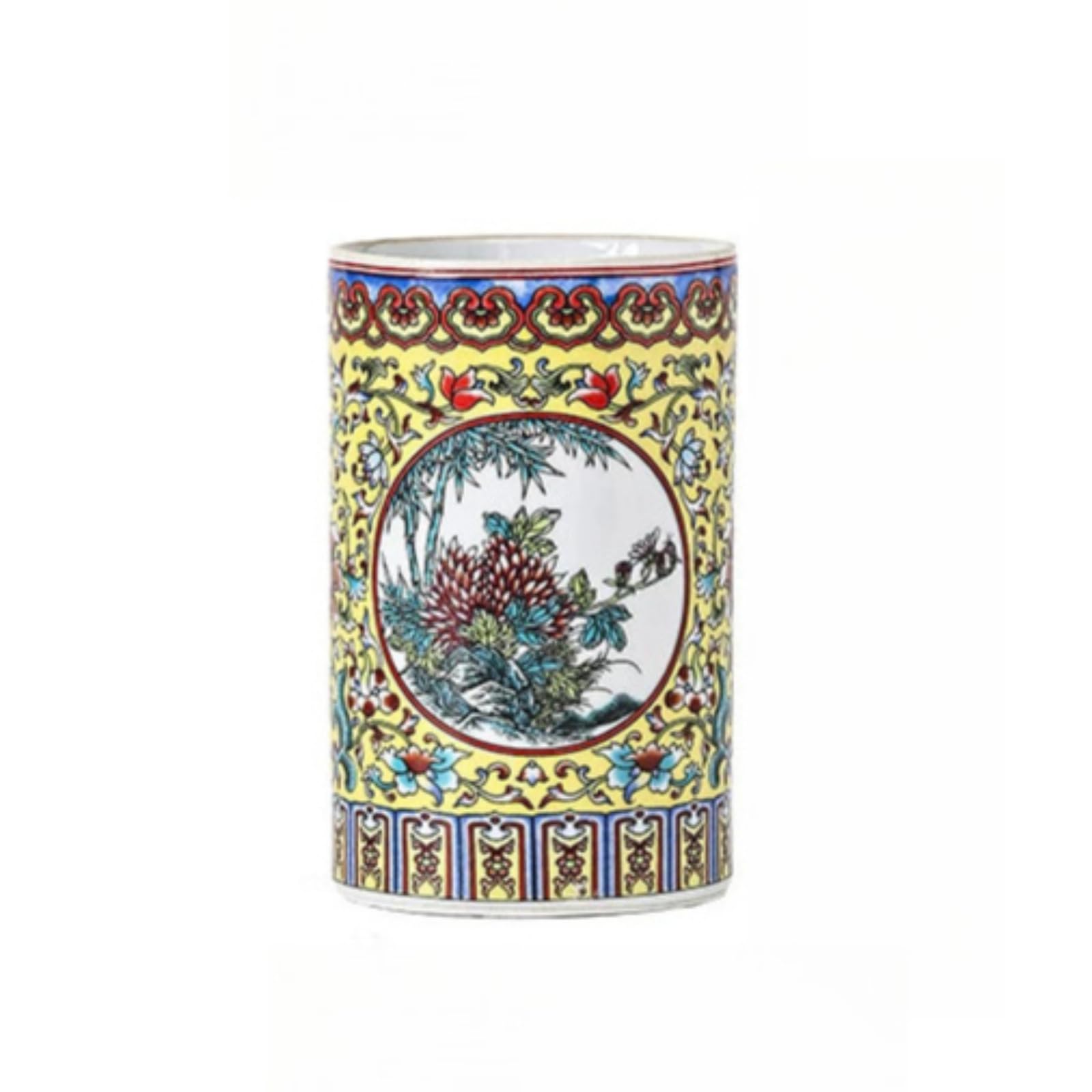Pot à crayons en céramique style antique en porcelaine 11,8 cm 11,7 cm