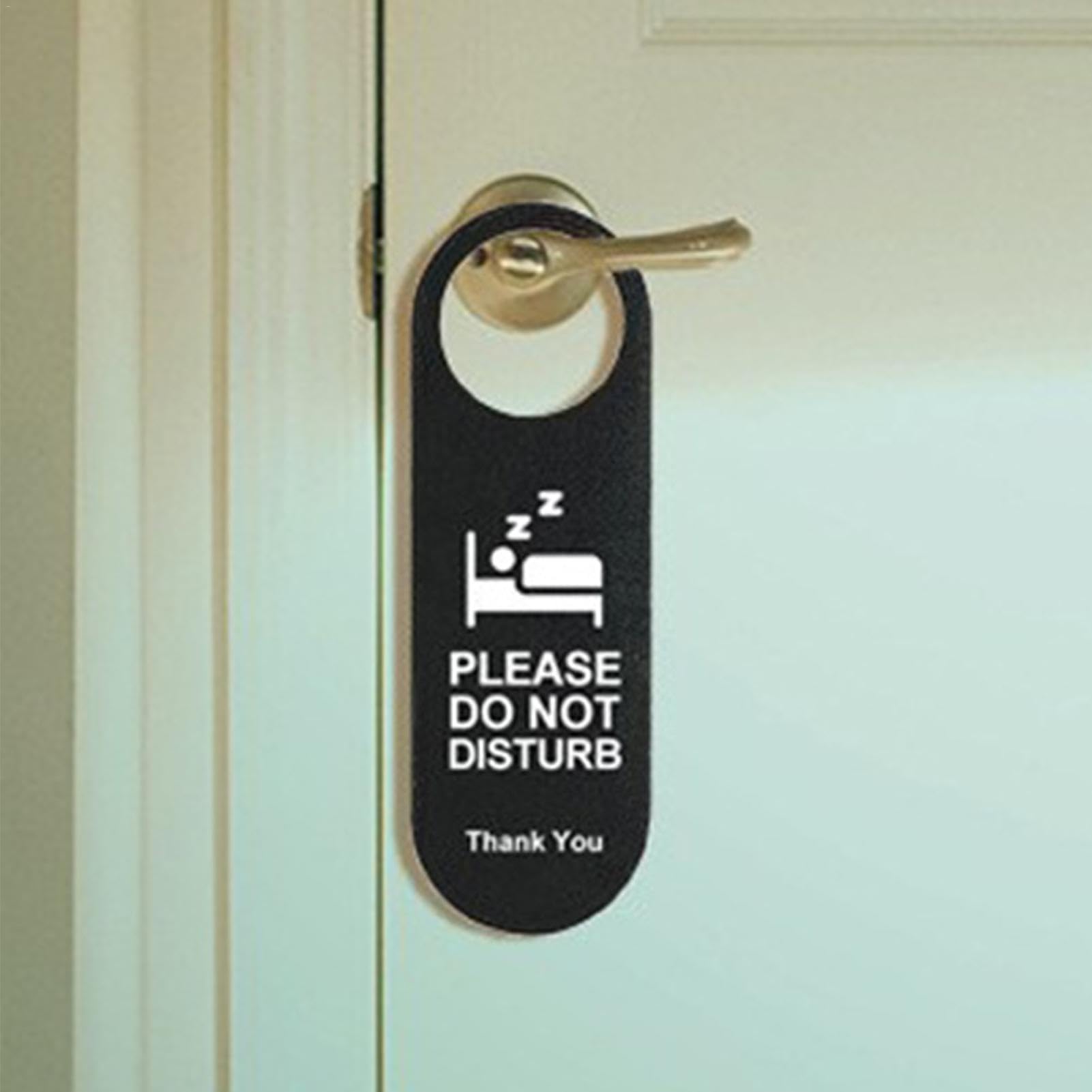 Cartello Appendiporta Non Disturbare 2 In 1 - Per Favore Non Disturbare / Benvenuto, Bussare - Segnalibro Per Privacy In Ufficio, Casa, Hotel, Clinica - 3