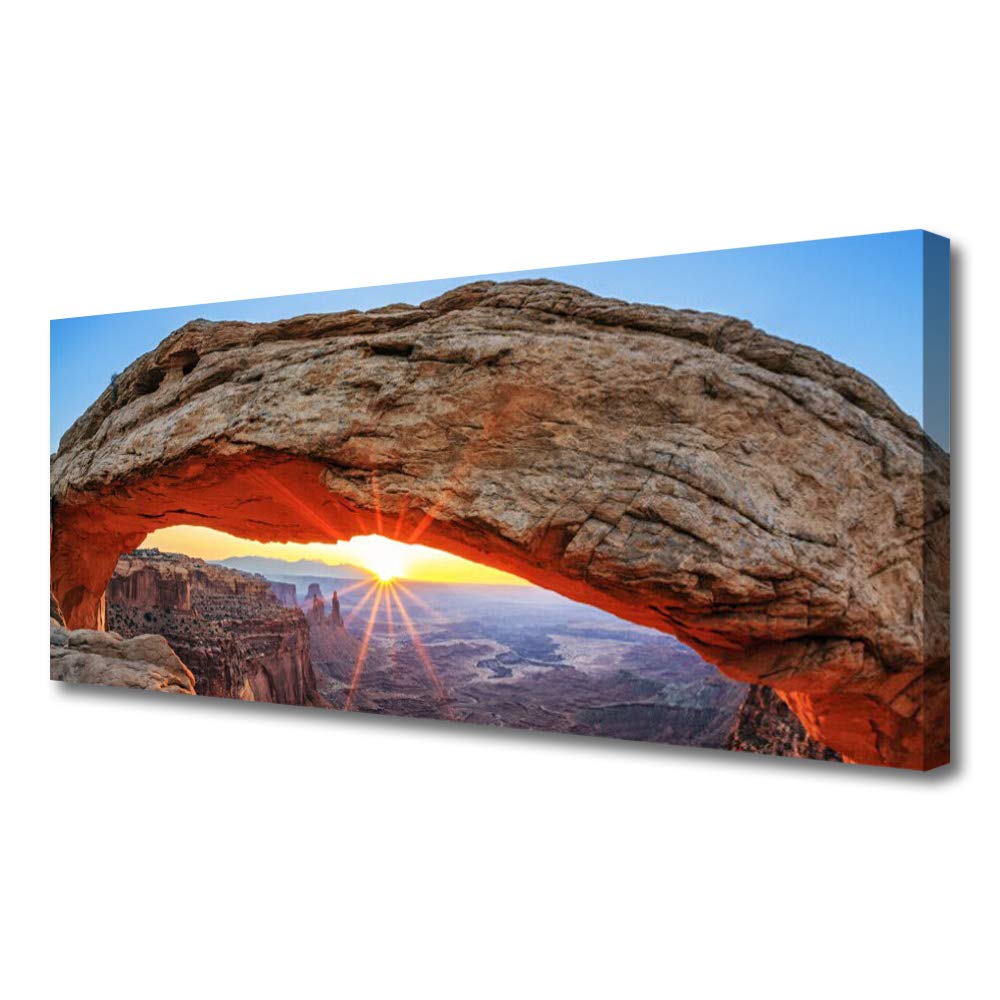 Toile imprimée paysage rock et soleil Tulup pour sublimer la déco murale de votre salon