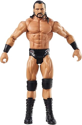Miniatura 3 de WWE Mattel Drew Mcintyre Basic Series #113 - Figura de acción en escala de 6 pulgadas con articulación y engranaje de anillo, multicolor, GLB16