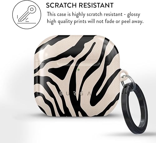 Miniatura 4 de Burga Funda Rígida para Airpod Compatible con Apple Airpods 4 Estuche de Carga, Patrón Minimalista Imperial - Funda Protectora de Plástico Duro