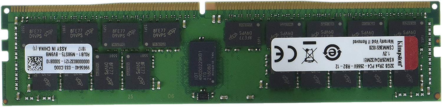 【動作品】キングストンDDR4 32GB PC4-2666V-RE4-13① Kingston 32GB DDR4-2666MHZ ECC REG CL19 at Amazon.com