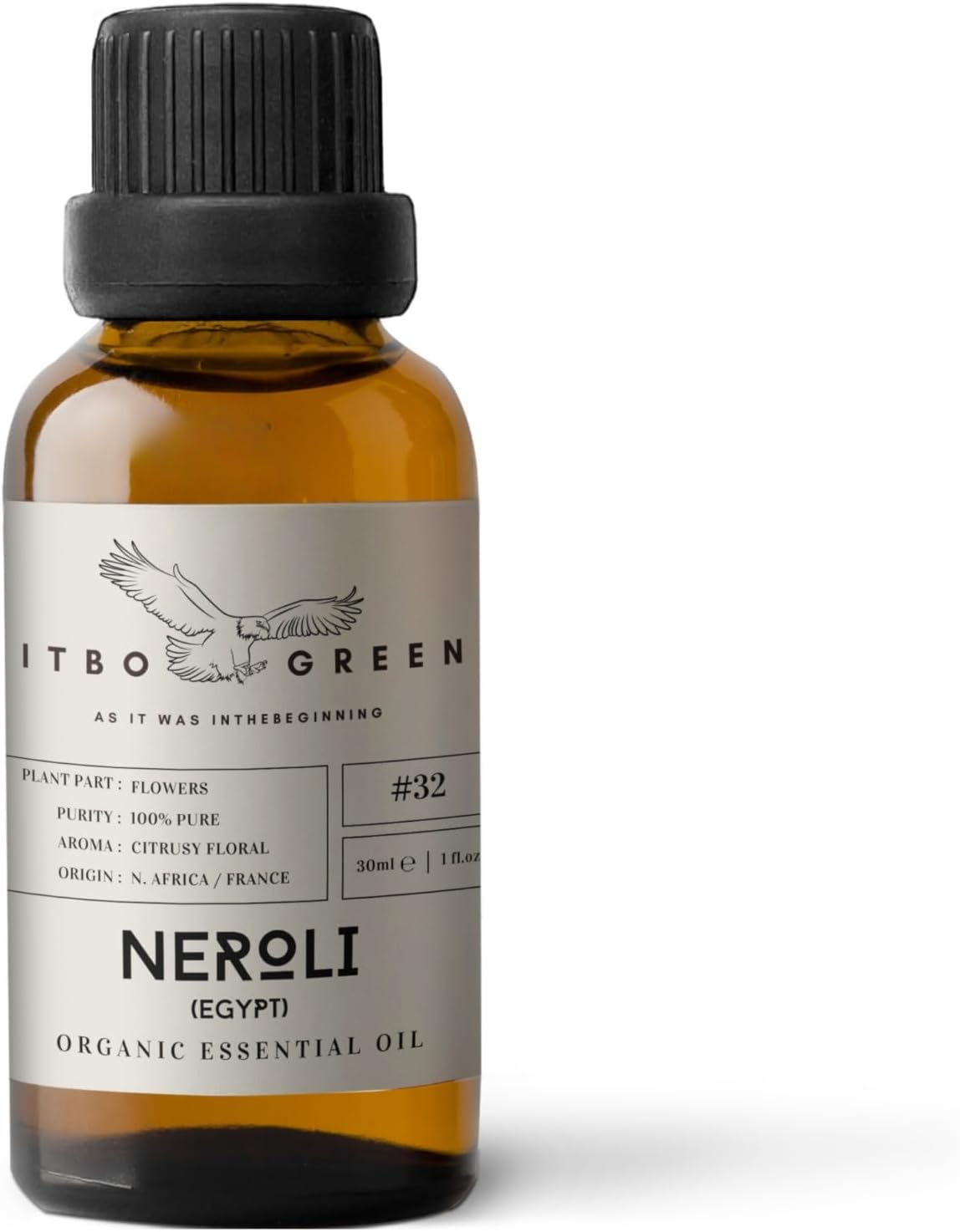 100% Organic Neroli (Egypt) Essential Oil | Pure & Natural | 30ml - 1oz | Aromatherapy | Premium Grade | Antioxidant