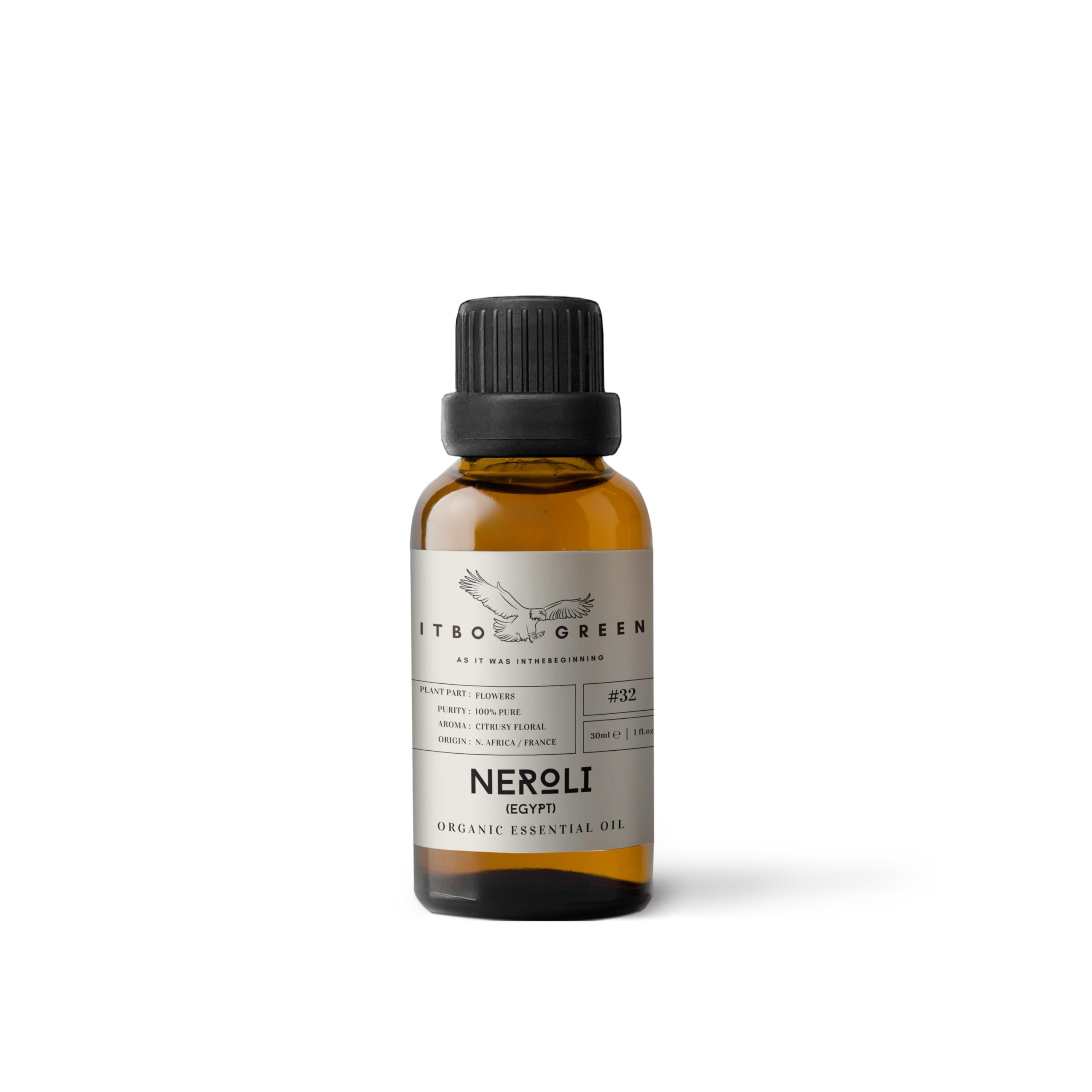 100% Organic Neroli (Egypt) Essential Oil | Pure & Natural | 30ml - 1oz | Aromatherapy | Premium Grade | Antioxidant