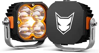 Luci LED Pod LIGHTFOX 7.6 Cm - 2 Pezzi, 3834 Lm, Fascio 18&deg;, IP68, Per Fuoristrada