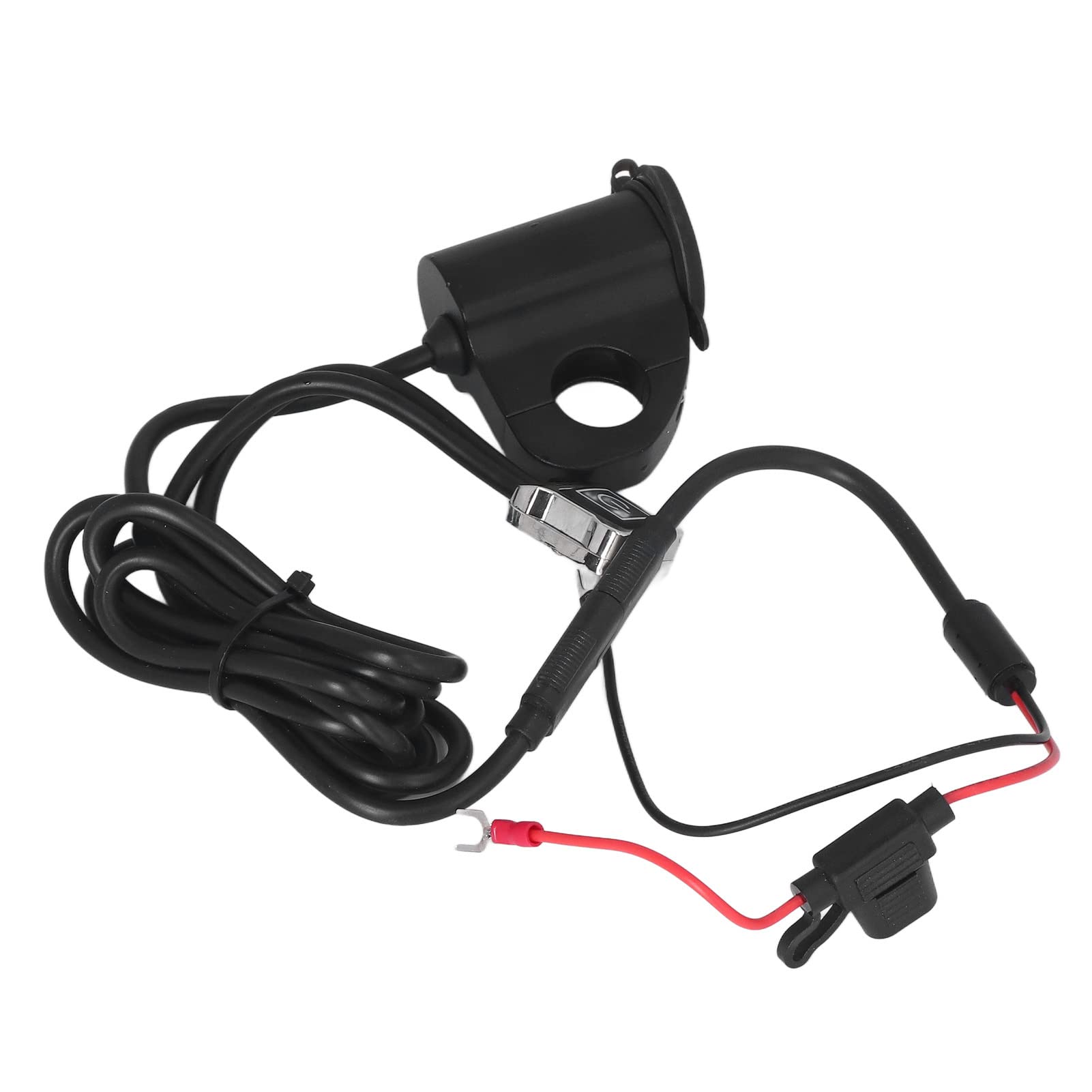 Cargador USB Dual para Motocicleta y Vehículo Eléctrico con Pantalla Digital para Teléfonos Móviles Instalación de Aleación de Aluminio de 2,2 Cm
