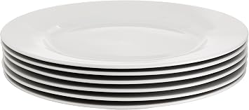 Amazon Basics Dinner Plates, 6 Units, 26.6 cm