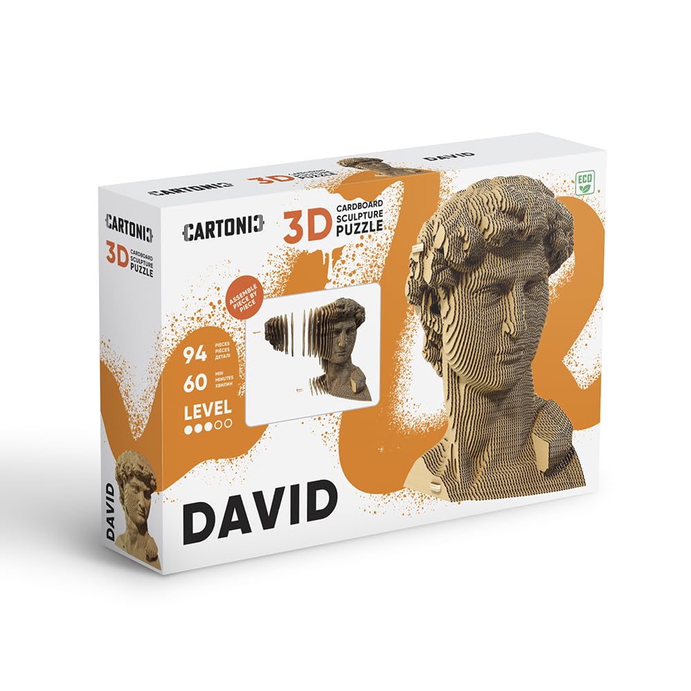 David Statue 3D-Puzzle aus Karton – Skulptur-Bausatz