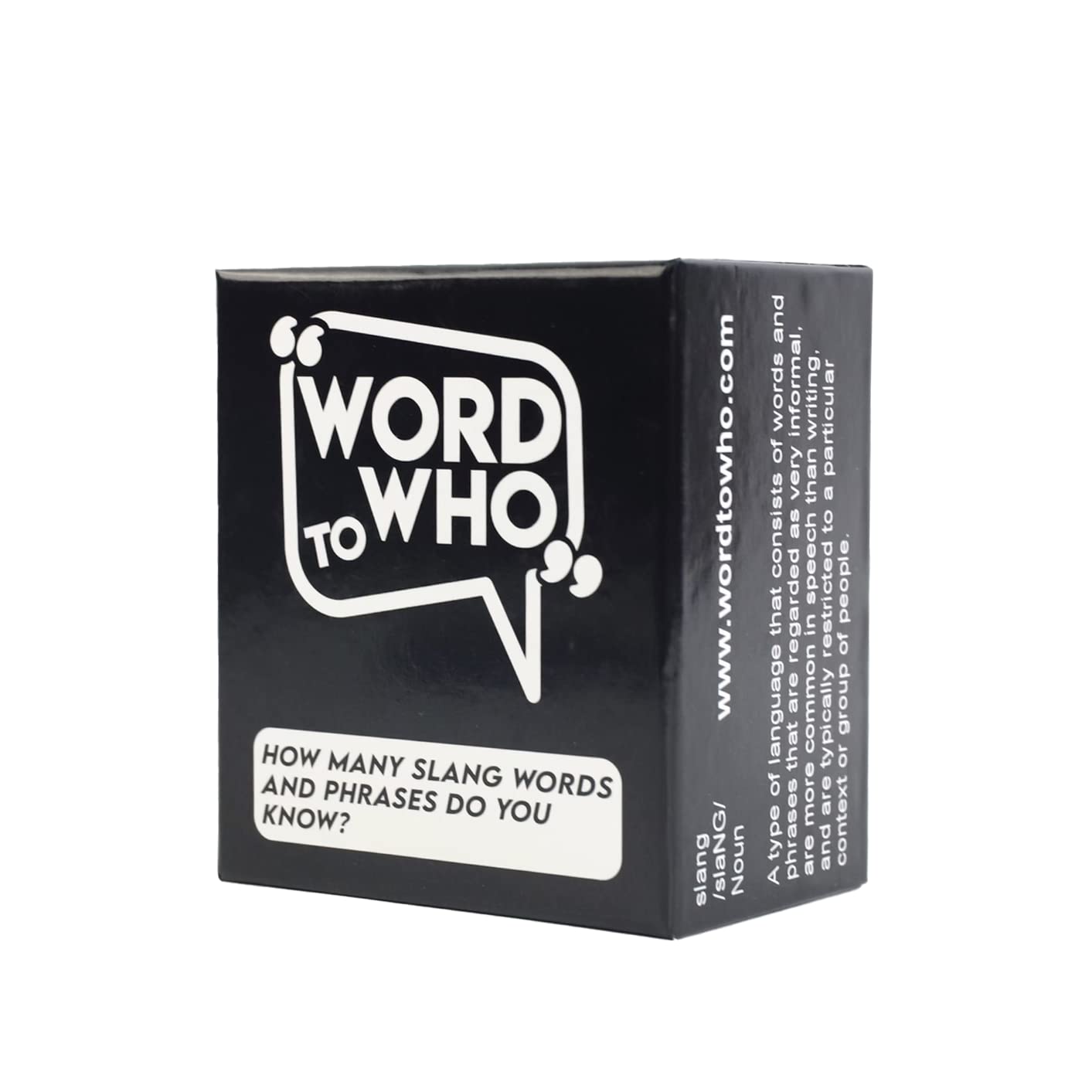WORD TO WHO - The Ultimate Party Guessing Game - Popular Slang Words & Phrases - Perfect for a Party or Group Game Night - Fun Entertainment with Family & Friends