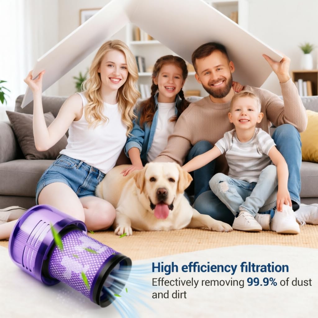 V12 Filtro di ricambio per aspirapolvere Dyson V12 Detect Slim Absolute Extra, numero di parte 971517-01