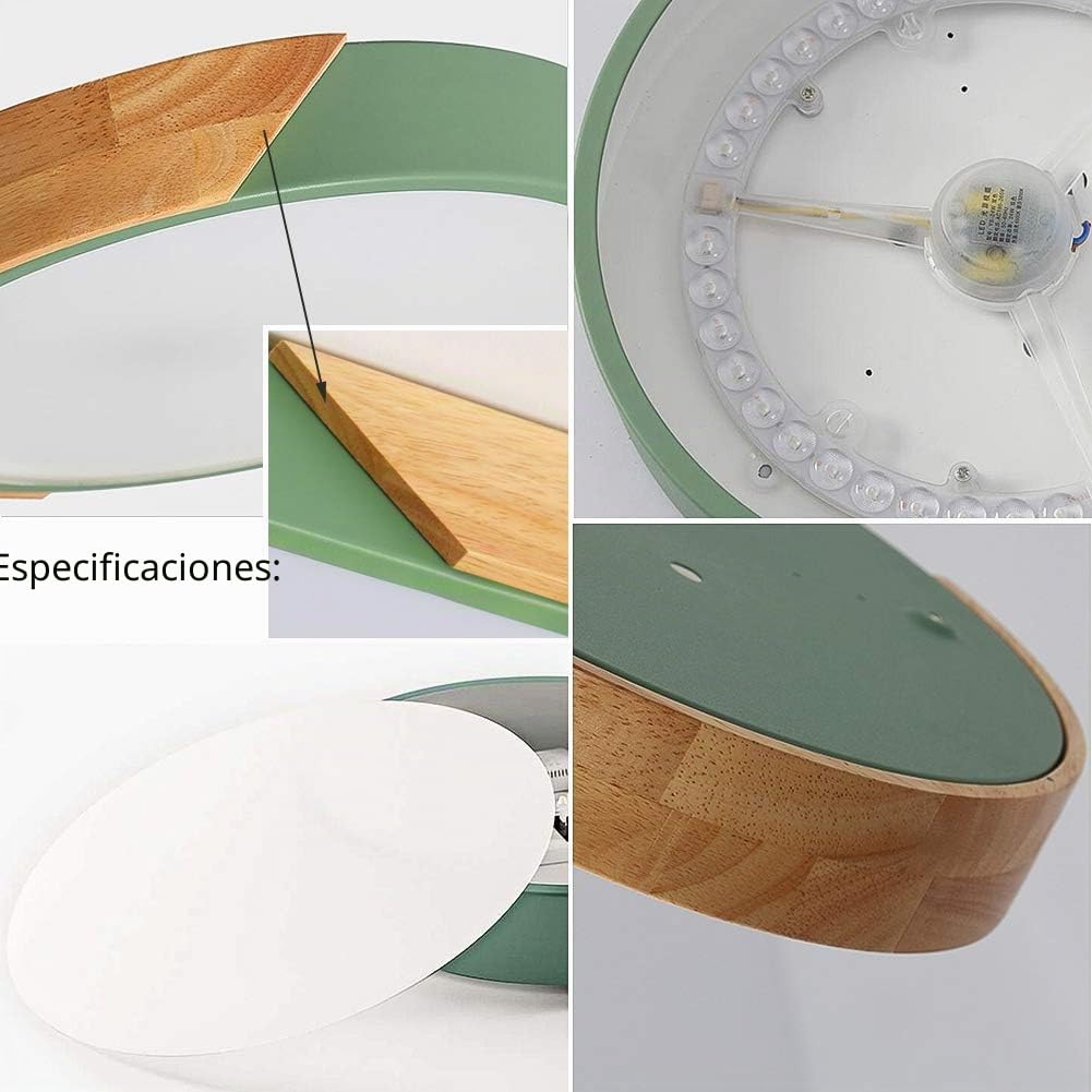 Plafón LED redondo con atenuación tricromática,White, 40cm