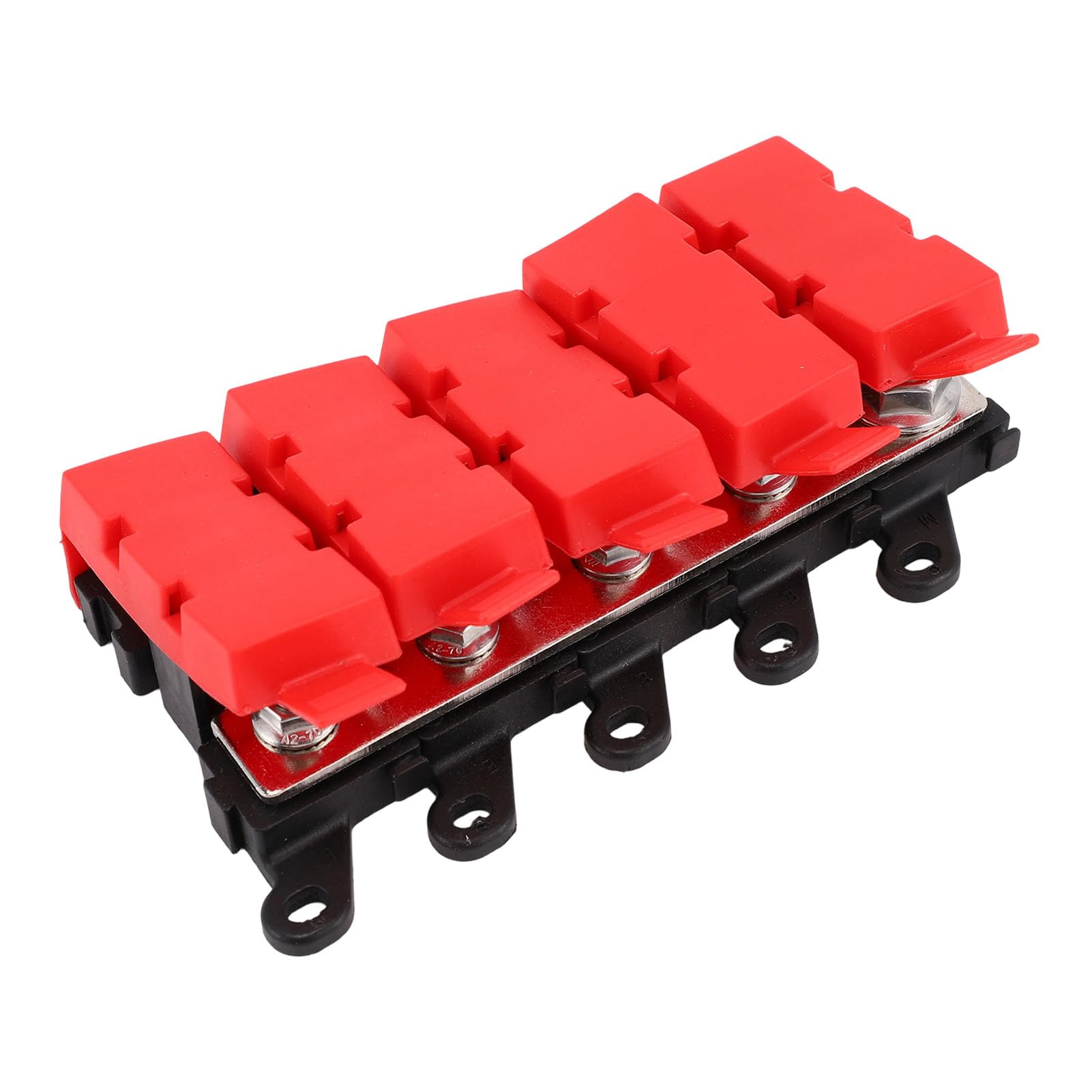 Portafusibles de alta corriente 200 A, diseño a presión para equipo eléctrico de coche, barco, autocaravana, cableado limpio para automóviles, marina, 13 x 7,9 cm, acero inoxidable