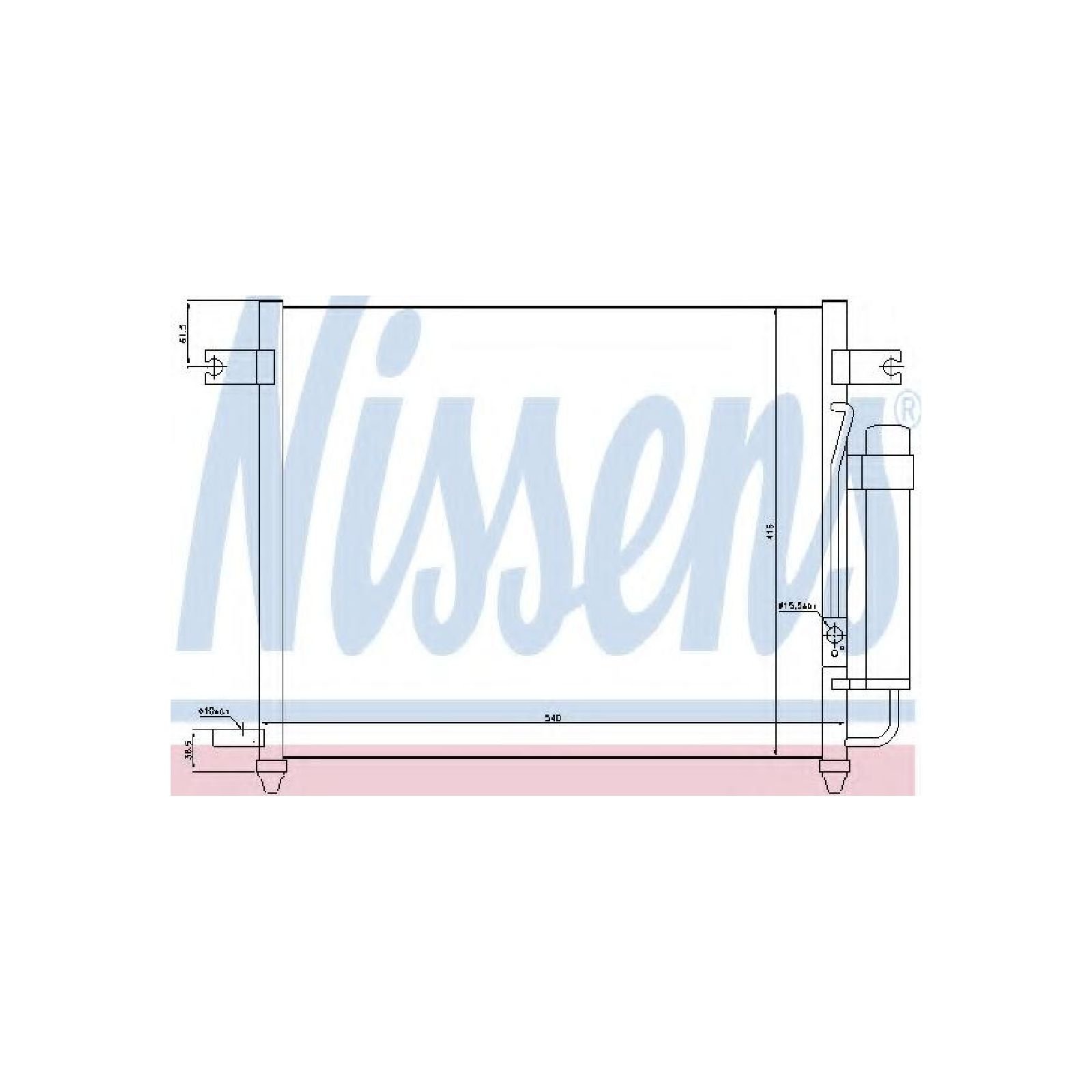 Nissens 94640 Condensatore Climatizzatore Con Essiccatore-image