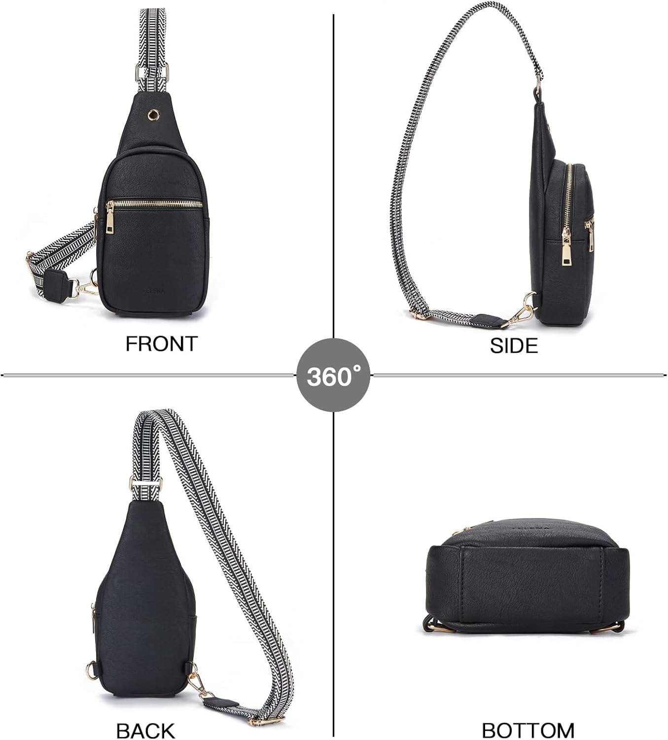 Telena Crossbody Bags for Women Leather Cross Body Sling Bag for Woman Travel - Image 7