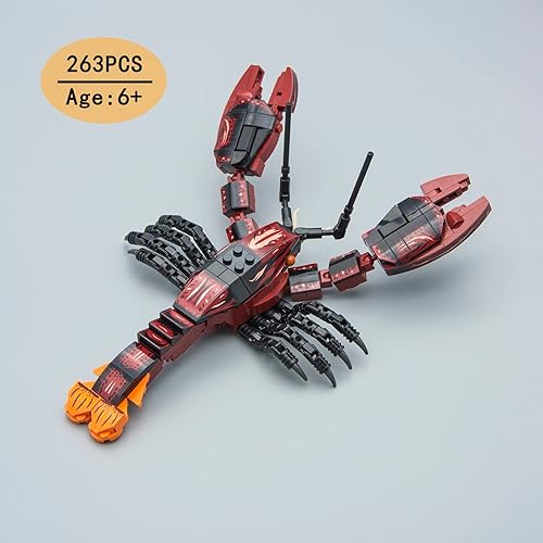 Miniatura 8 de Neomoner Bloques de construcción de animales del océano, criaturas del mar profundo, juego de juguetes de construcción para niños, niñas, tortugas