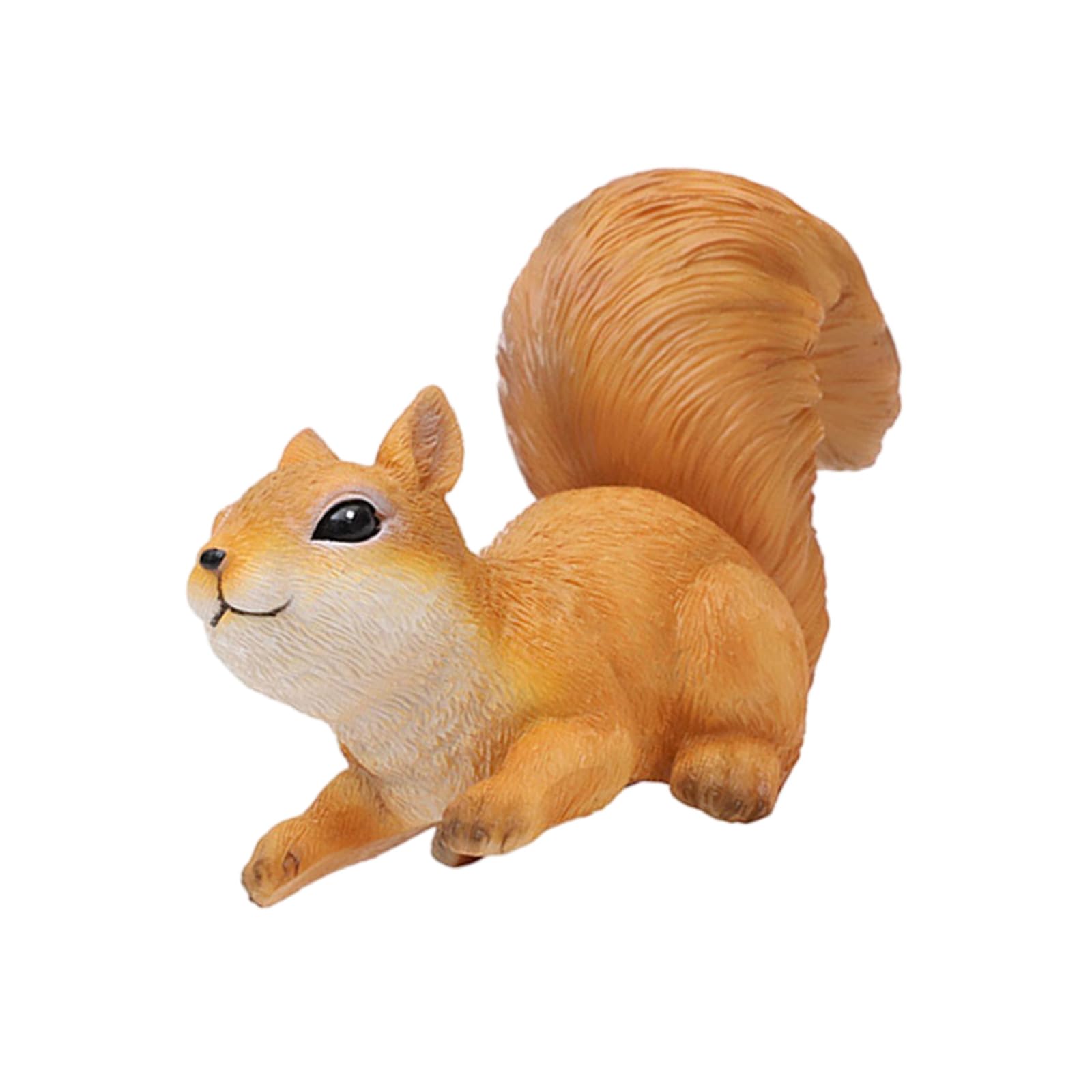 Qusinfc Climbing Squirrel Figurine Trees Decor Outdoor Garden Statue Whimsical Peeker Squirrel Garden Statue Outdoor