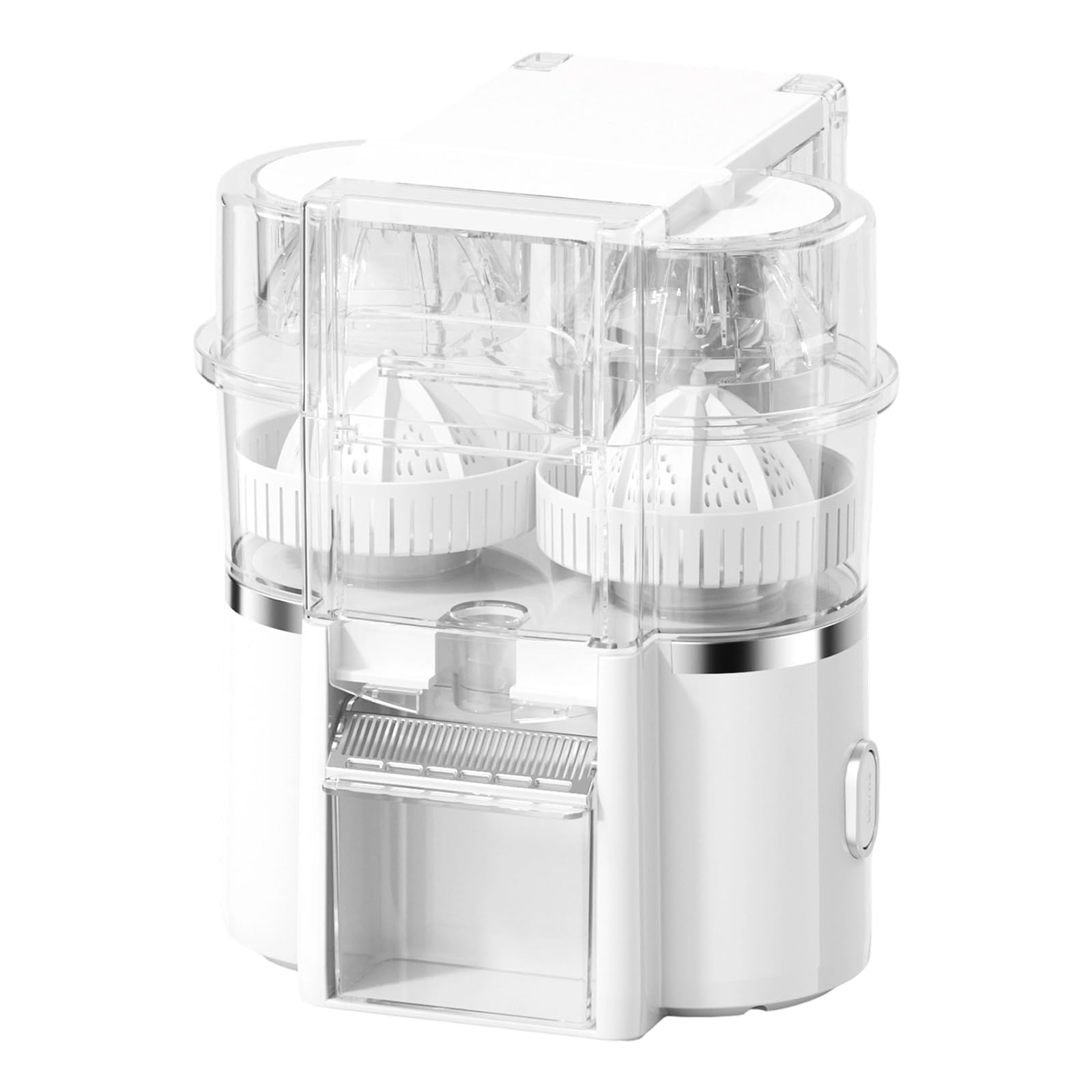 Spremiagrumi elettrico Spremiagrumi leggero facile da pulire Doppia testa Estrattore portatile per colazione in famiglia Macchina elettrica leggera Doppia testa per frutta Facile da pulire