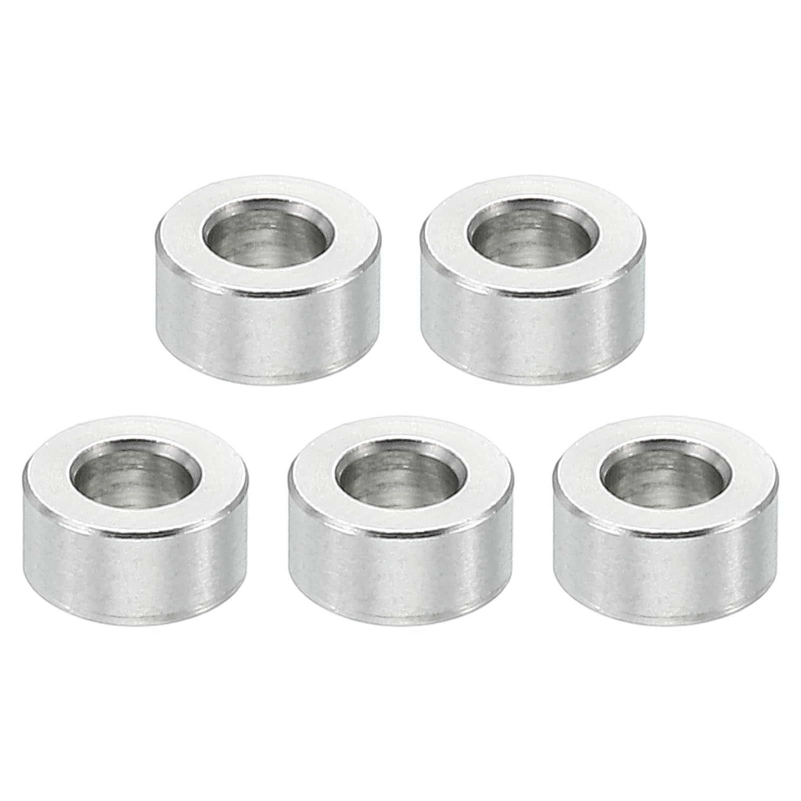 PATIKIL M3 Distanziali in Acciaio Inossidabile, 5pz Distanziatore Metallico Acciaio Inossidabile 3,1mm ID x 6mm OD X3mm L Vite Rotondo per 1/8" M3 Bulloni a Vite