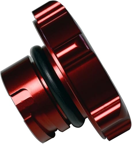 Miniatura 4 de Combo - Tapa de aceite roja LS1 de 5.7 L en aluminio Billet + 2 x (par/juego) Rojo Negro 5.7L L LS1 de aluminio real para capó del motor 97-04 Chevy