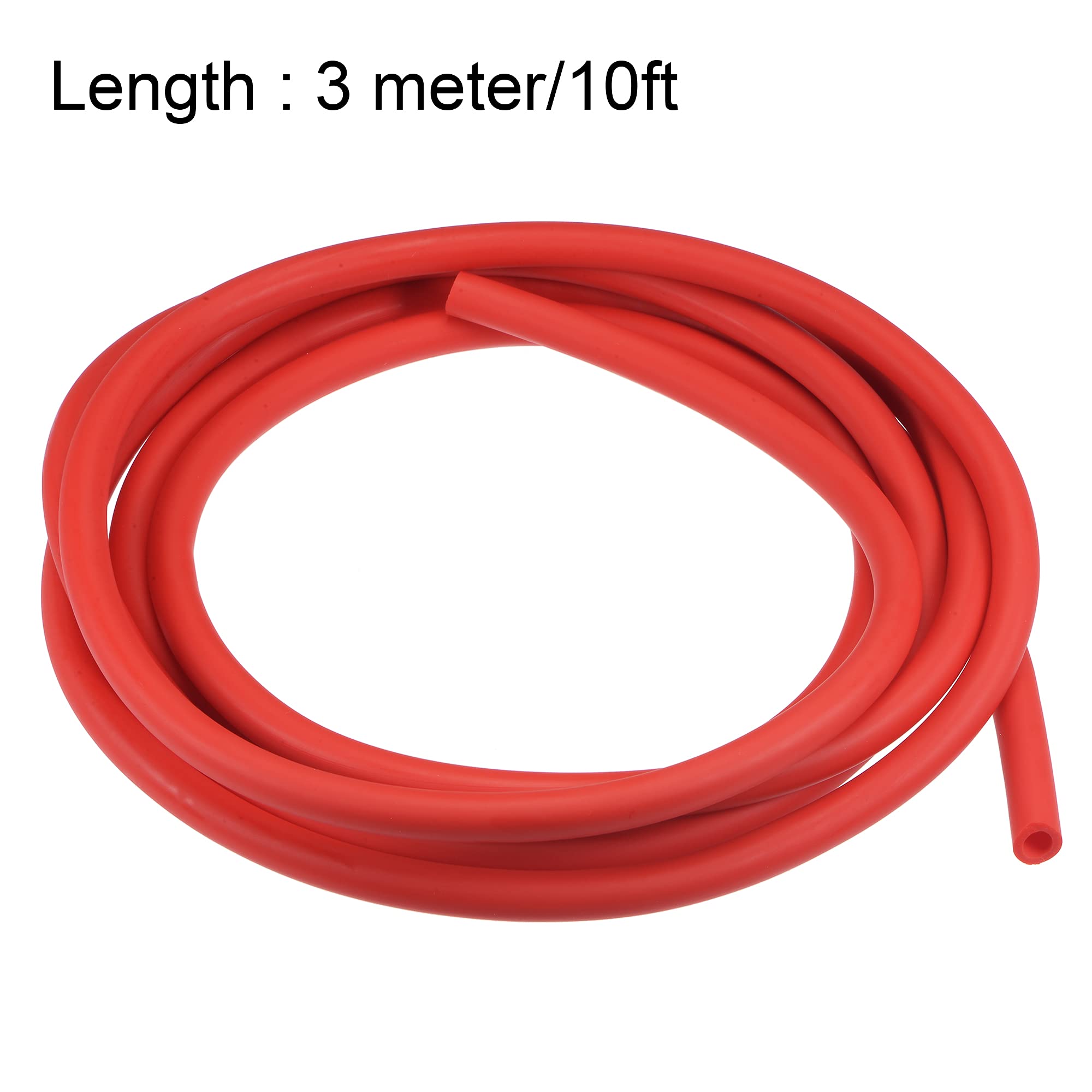 Tube Latex Naturel 10mm X 14mm (DI X DE) - Tuyau Élastique Résistant Jaune 1m Pour Sport, Labo Et Maison