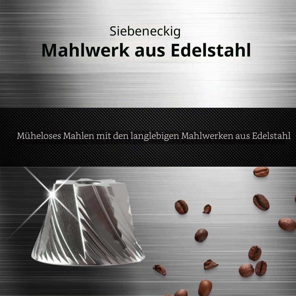 1Zpresso Q Manuelle Kaffeemühle Heptagonal Version, faltbarer Griff, Mini Slim Travel Größe Passt in den Kolben, Montage Edelstahl konischer Grat, Numerisch einstellbare Einstellung