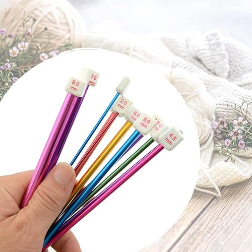 Miniatura 6 de QLRFFLJOY - Agujas de ganchillo largas de 0.079 in, 0.118 in, 0.157 in, 0.197 in, agujas de ganchillo afganas QLRFFLJOY 4 piezas de ganchos de